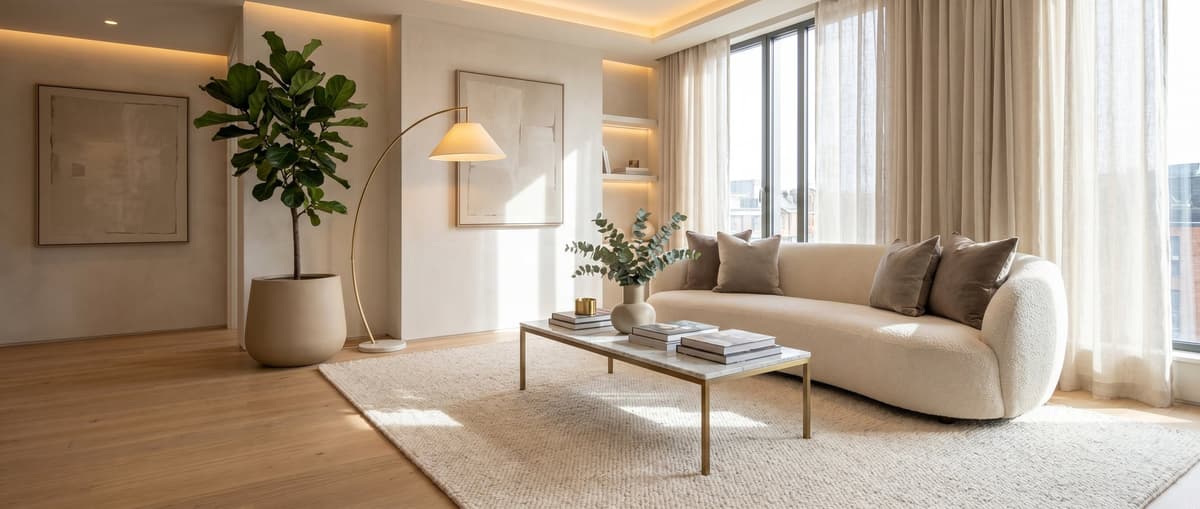 Modern luxe living room